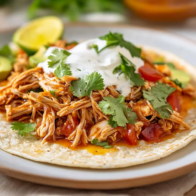 Mexican Pulled Chicken Dish