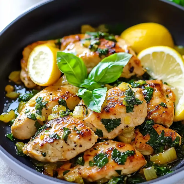 Lemon Basil Chicken Dish