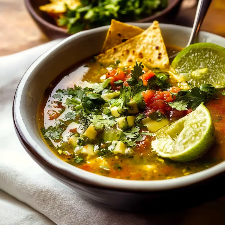 Salsa Verde Tortilla Soup