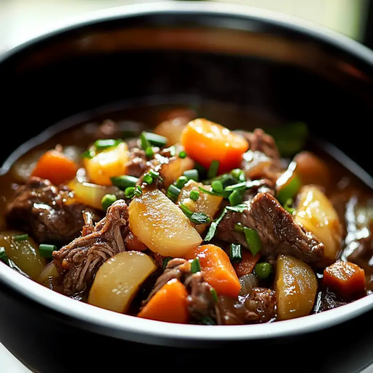 Slow Cooker Beef Stew with Root Vegetables
