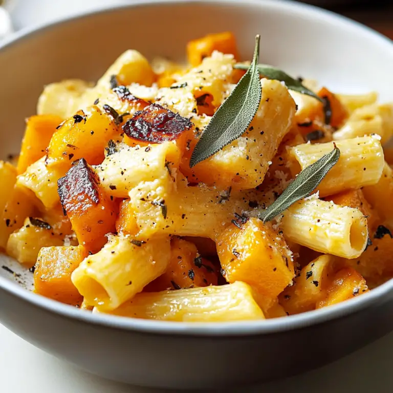 Roasted Butternut Squash and Sage Pasta