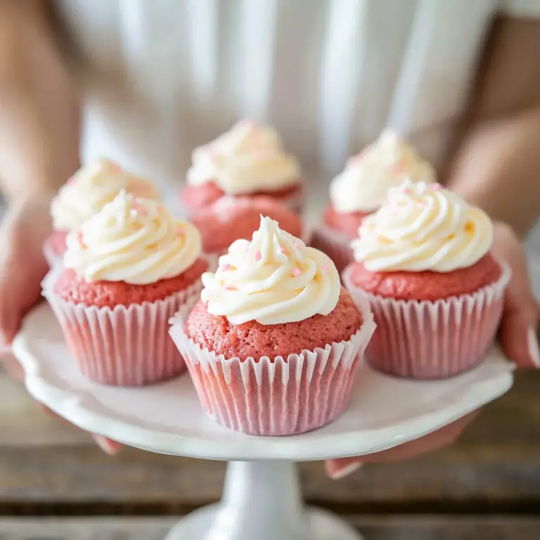 Pink Velvet Cupcakes