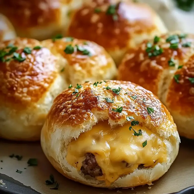 Garlic Parmesan Cheeseburger Bombs