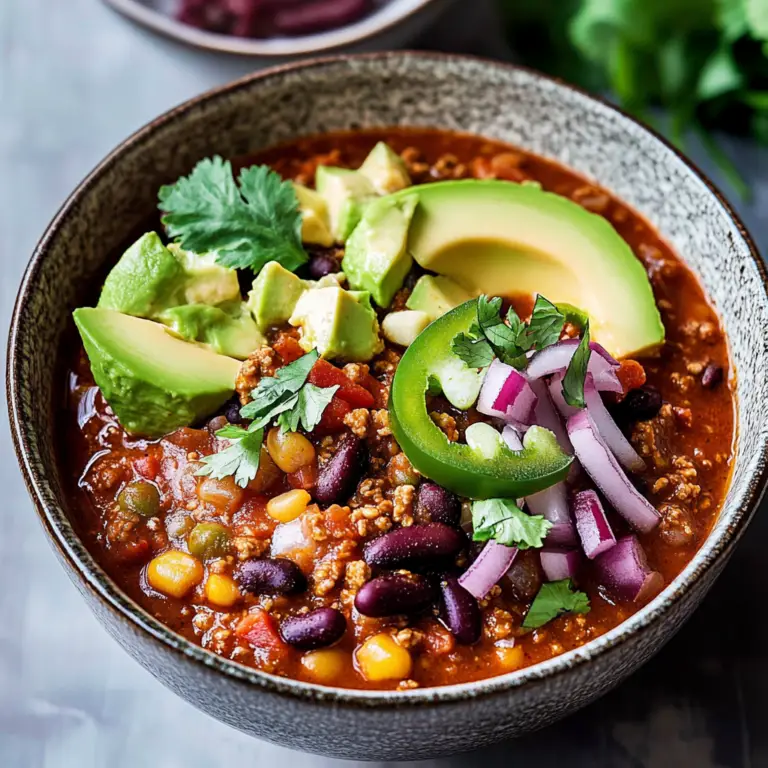 Simple Vegan Chili Dish