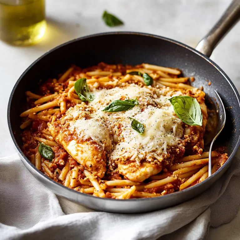 One-Pan Chicken Parmesan Dish