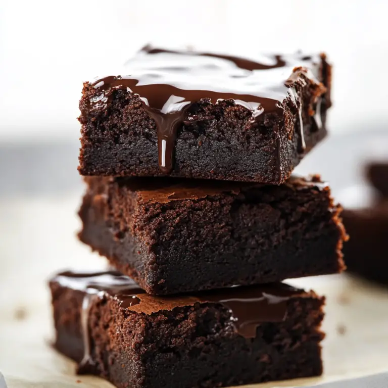 Fudgy Brownies with Ganache