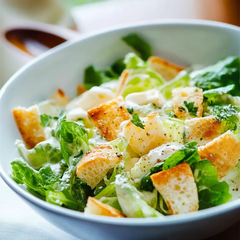Classic Caesar Salad Fresh and Flavorful