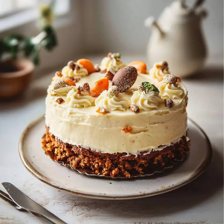 Easter Carrot Cake with Cream Cheese Frosting