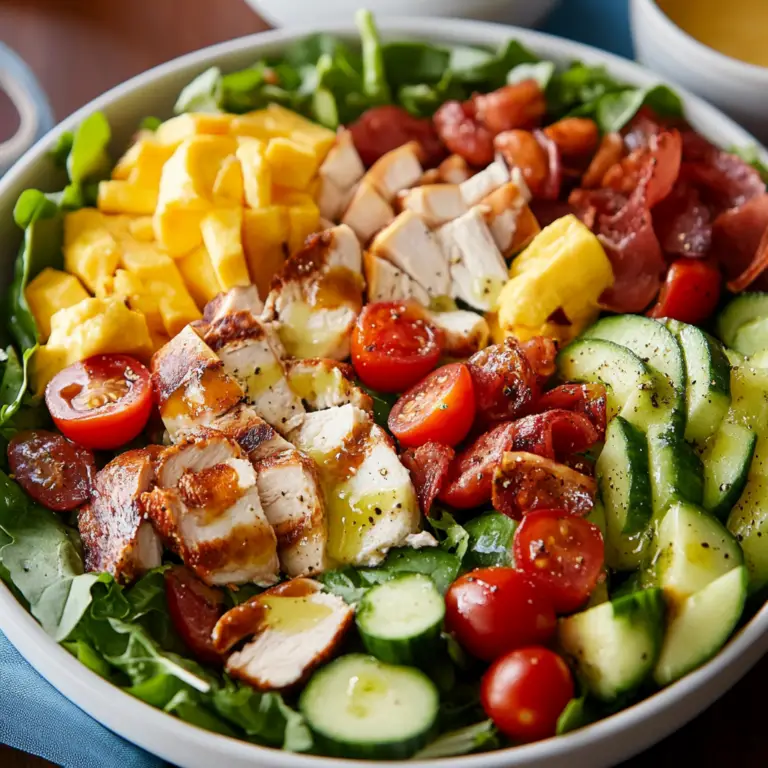 Cobb Salad Fresh Ingredients