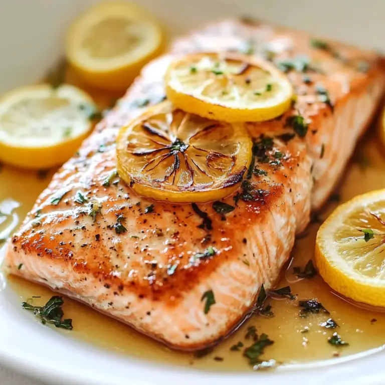 One-Pan Lemon Garlic Salmon Dish