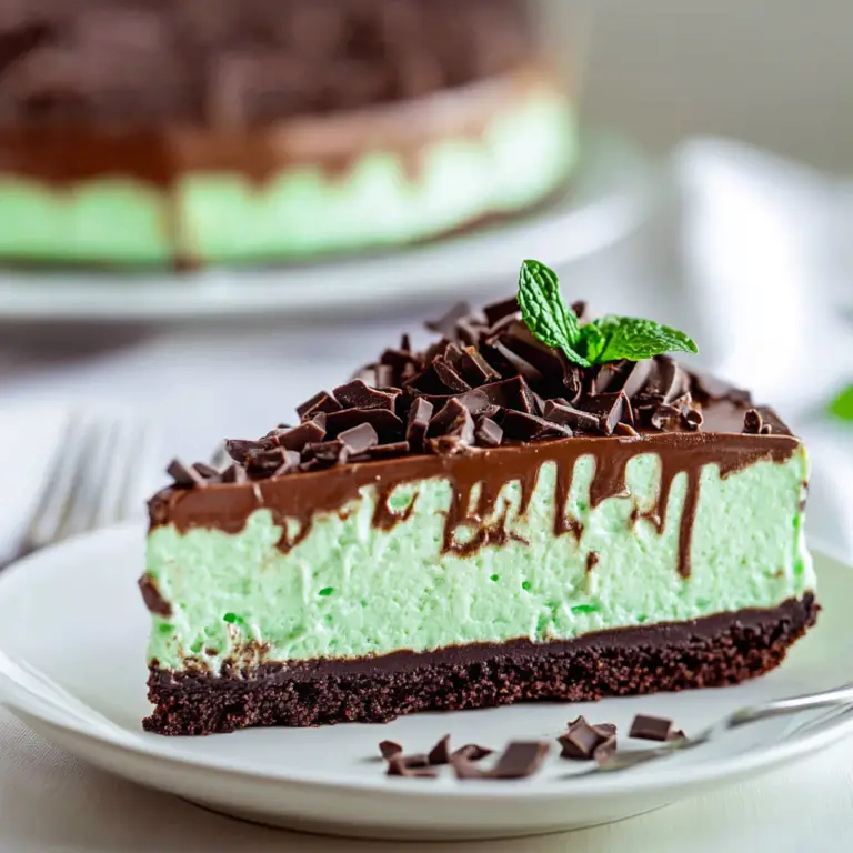 St. Patrick's Day Mint Chocolate Cheesecake