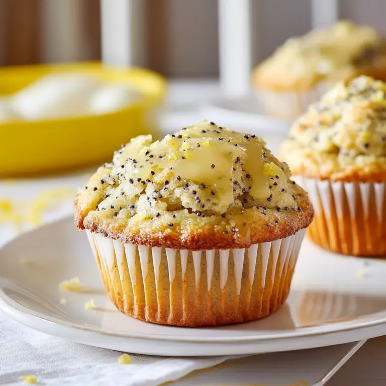 Spring Lemon Poppy Seed Muffins