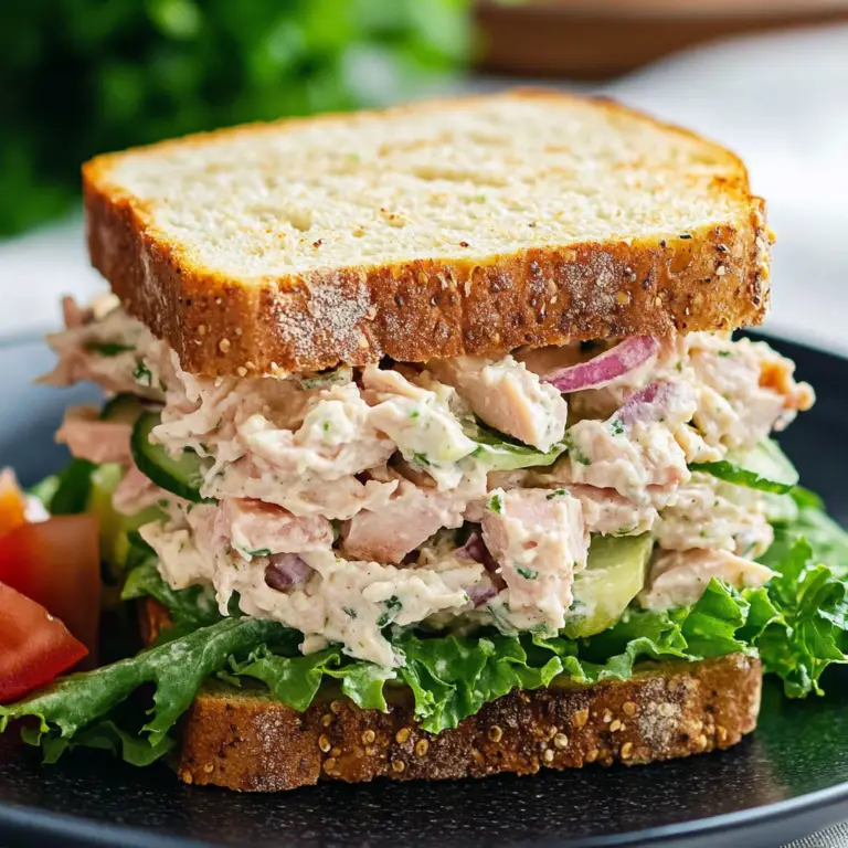 Tuna Salad Sandwich on Fresh Bread