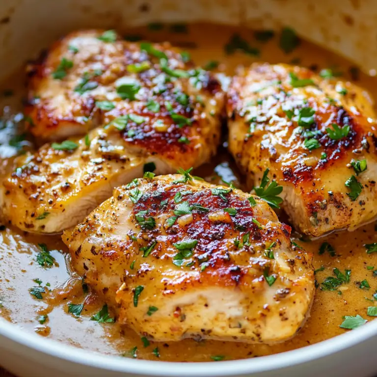 Garlic Butter Chicken Dish Ready to Serve