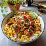 Street Corn Chicken Rice Bowl