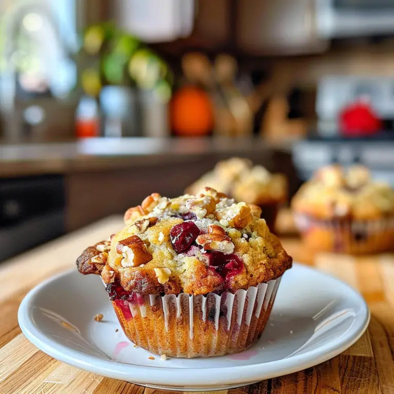 Cranberry Orange Pecan Muffins