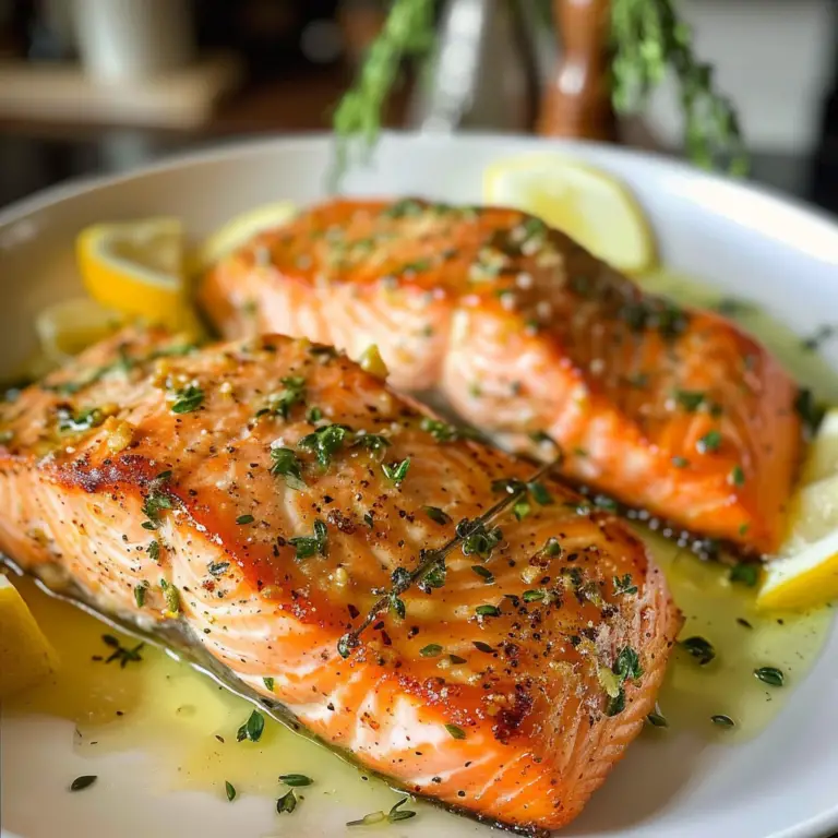 Butter Garlic Salmon Dish
