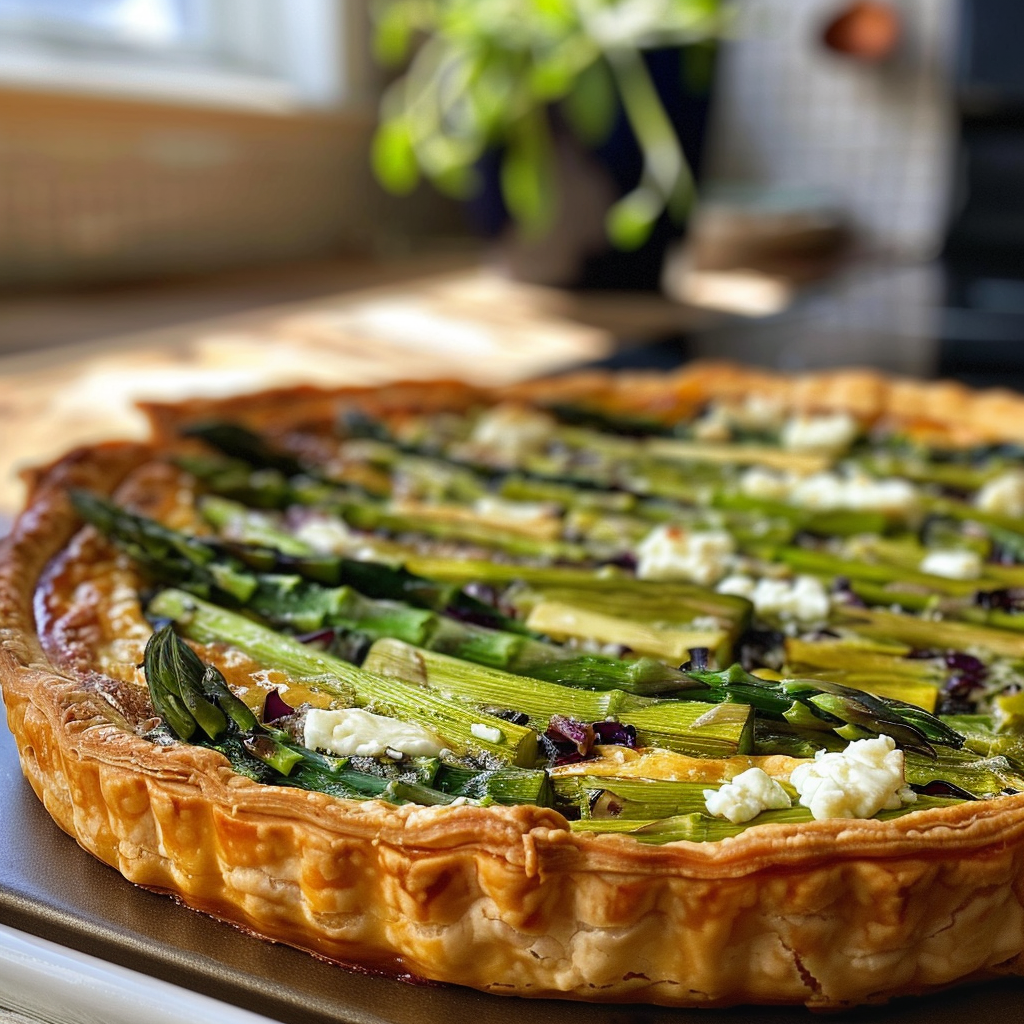 Asparagus and Goat Cheese Tart