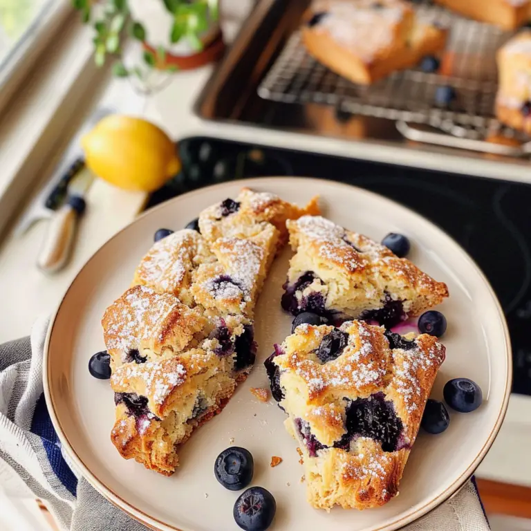 Lemon Blueberry Scones Fresh Baked