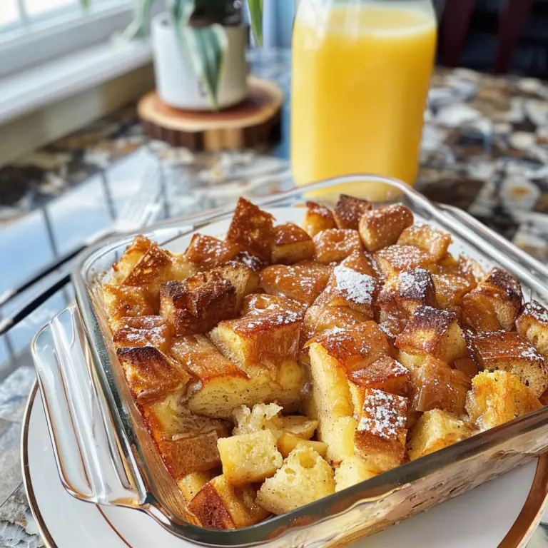 Mother's Day Overnight French Toast Casserole