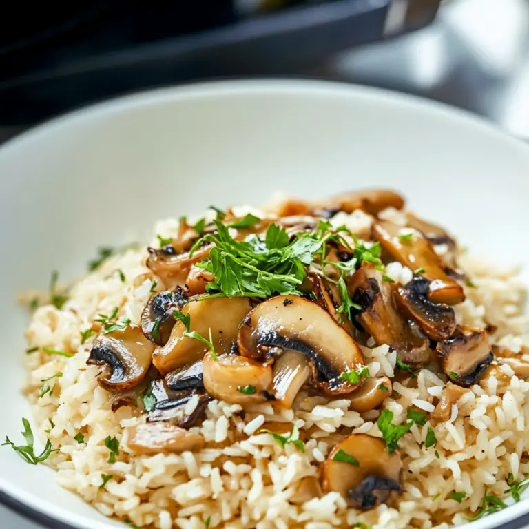 Mushroom Rice Dish