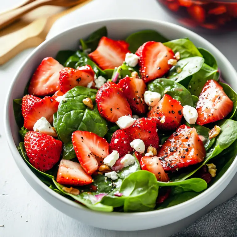 Classic Strawberry Spinach Salad