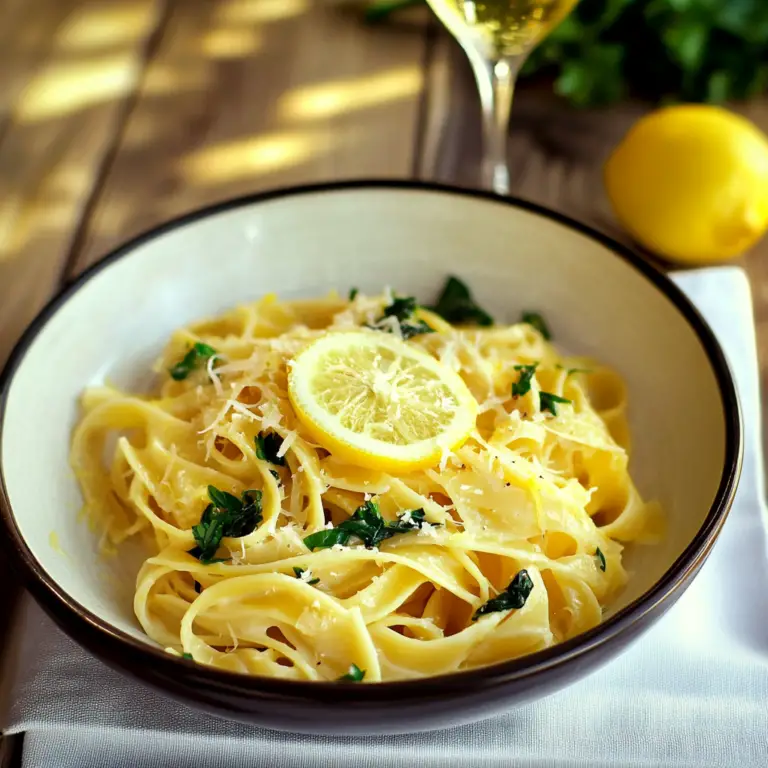 Lemon Garlic Pasta Dish