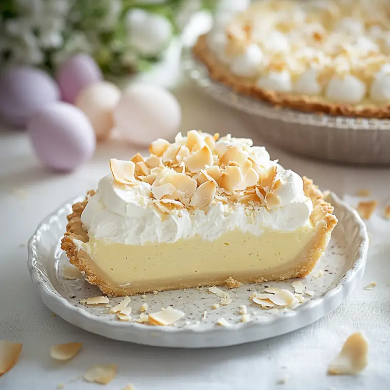 Easter Coconut Cream Pie
