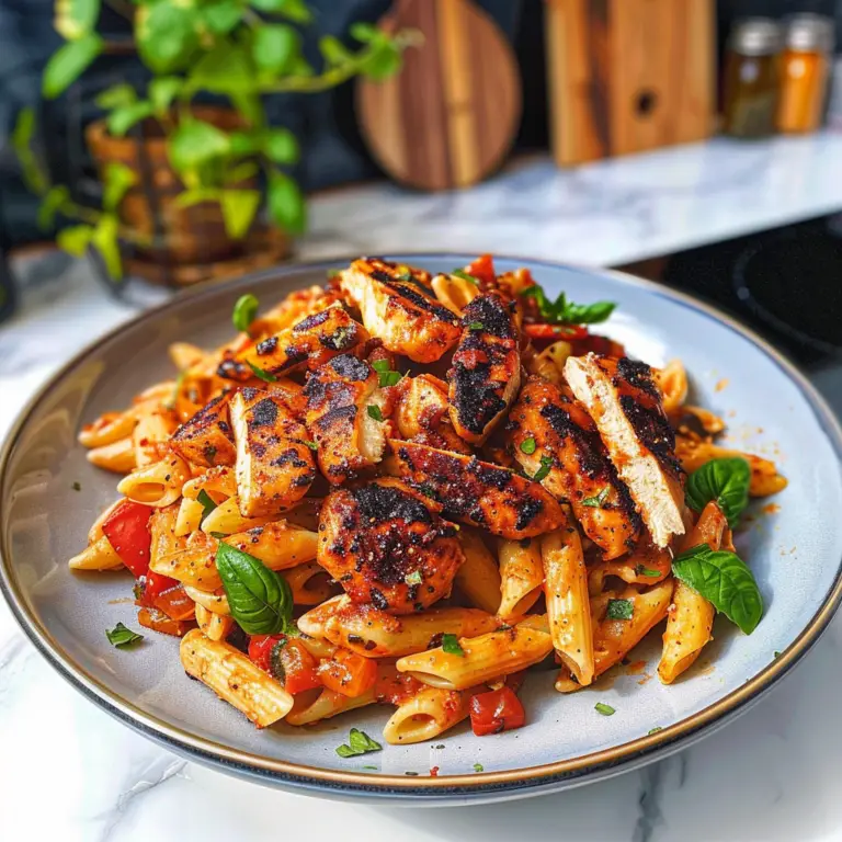 Blackened Chicken Pasta Dish