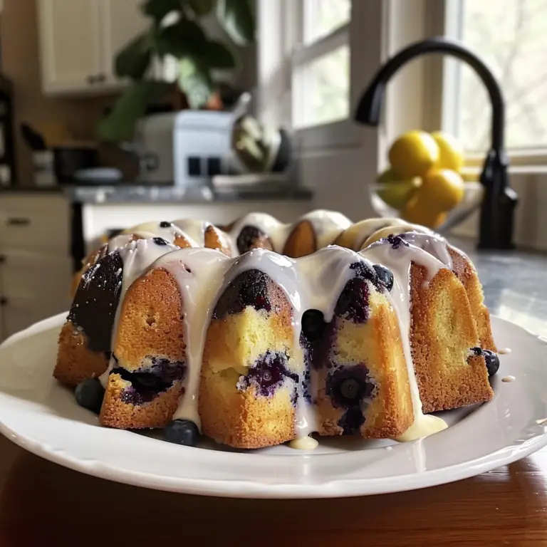Lemon Blueberry Pound Cake
