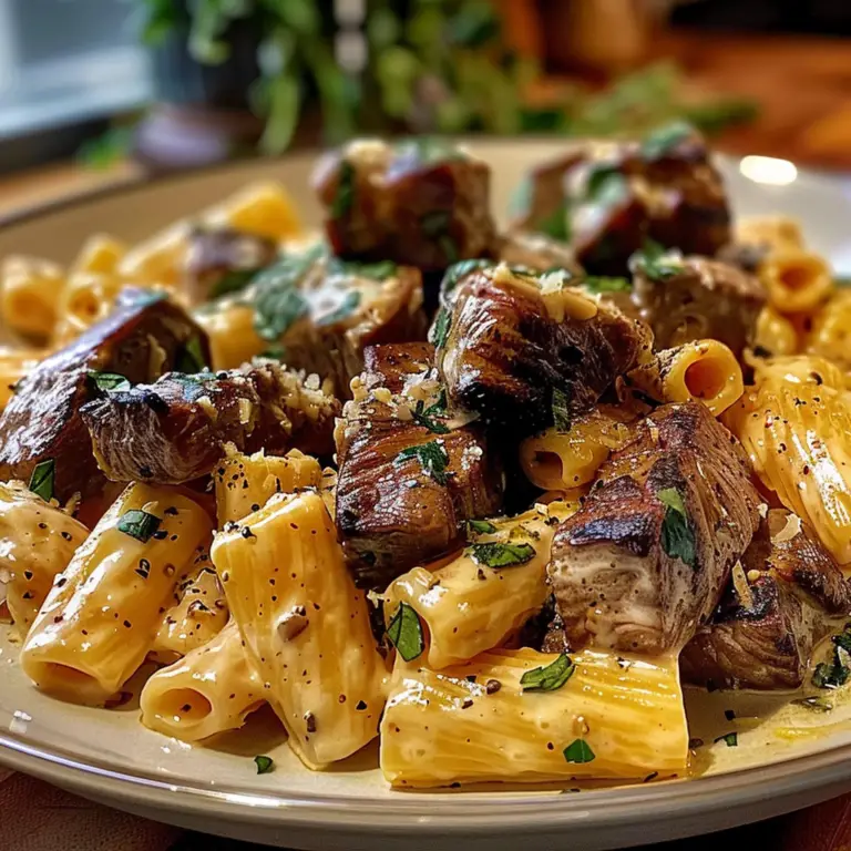 Garlic Butter Steak Tips Dish