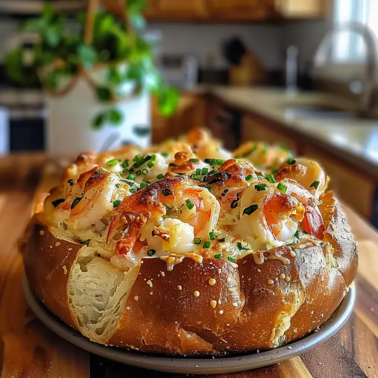 Stuffed Seafood Bread Bowl