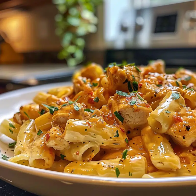 Chicken Mozzarella Pasta Dish