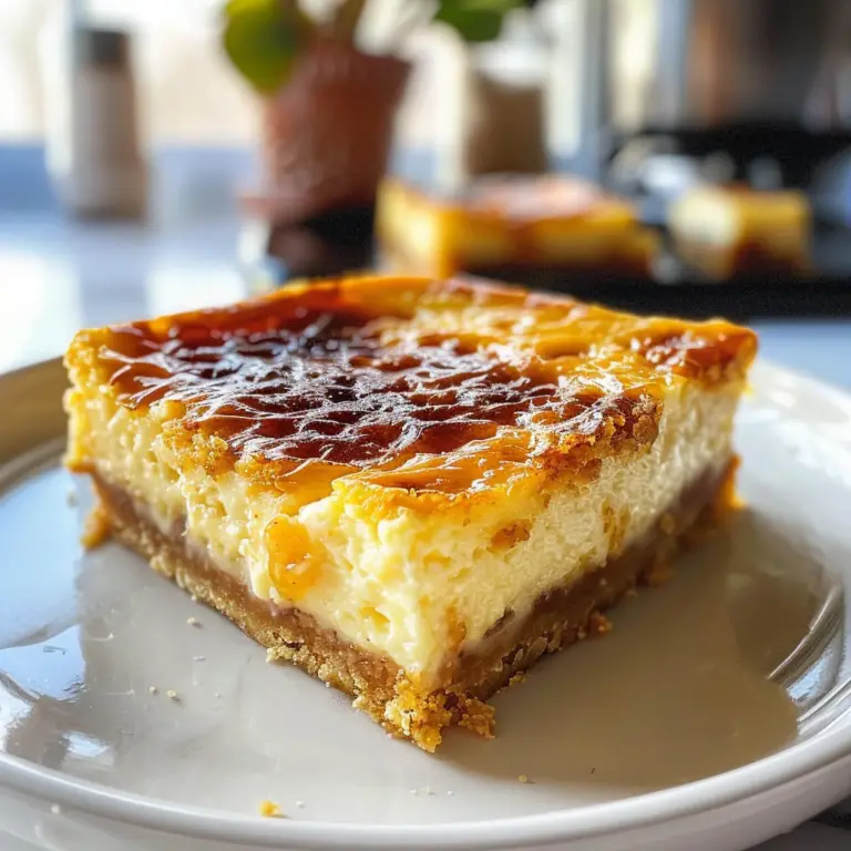 Crème Brûlée Cheesecake Bars