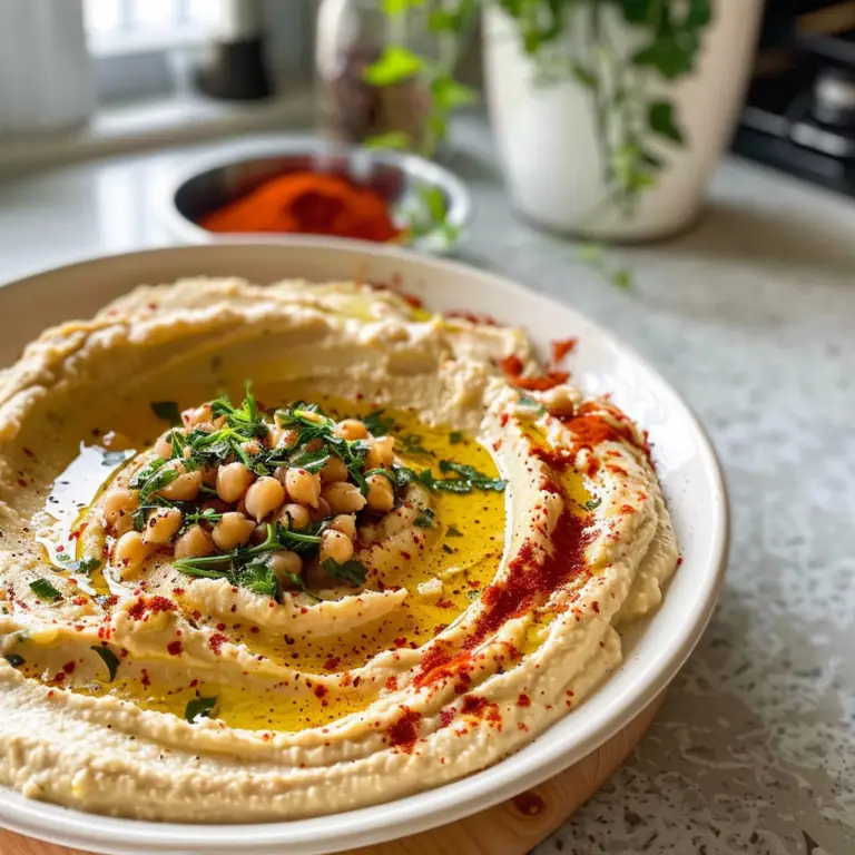 Vibrant and Creamy Homemade Hummus