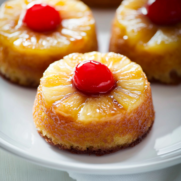 Mini Pineapple Upside Down Cakes