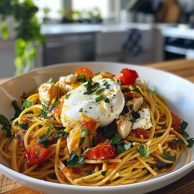 Creamy Chicken Spaghetti Dish