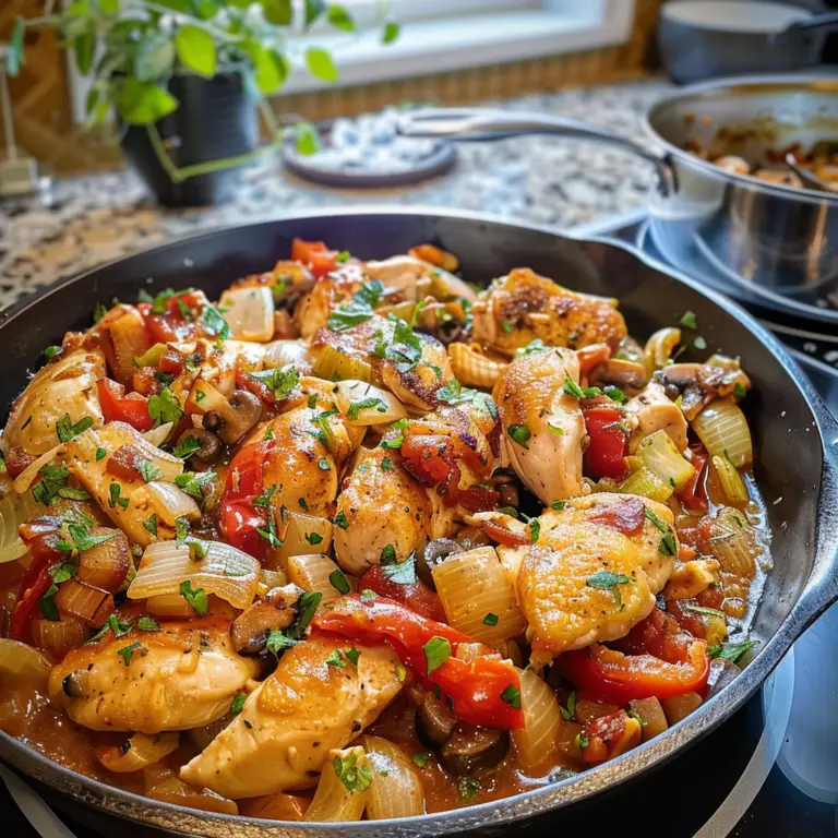 Mediterranean Chicken Skillet Dish