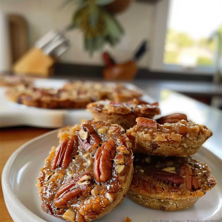 Mini Pecan Pies Freshly Baked