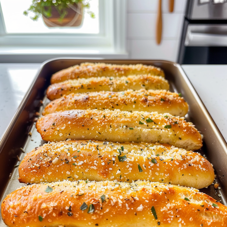 Buttery Garlic Parmesan Breadsticks