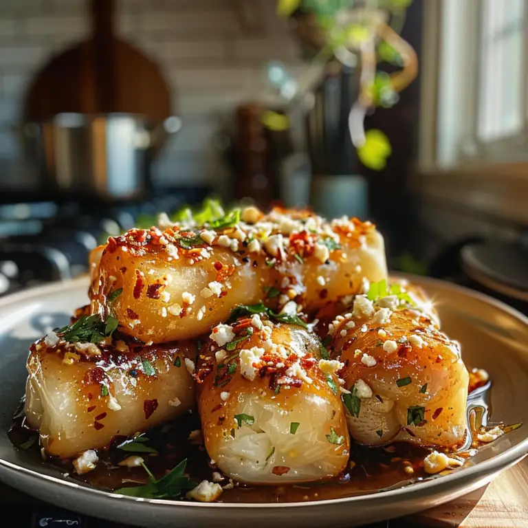 Chili Honey Feta Rolls