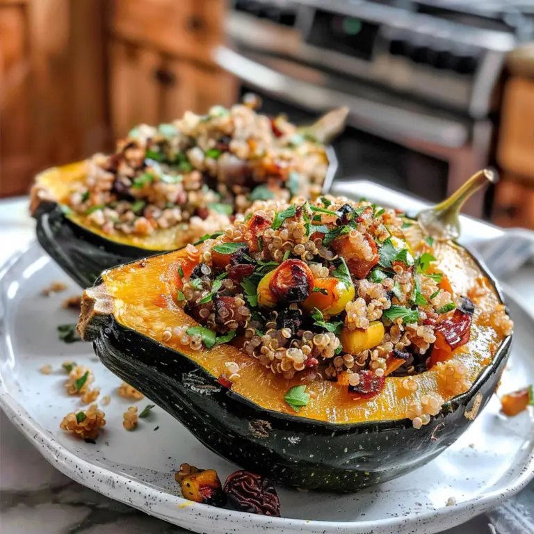 Quinoa Stuffed Acorn Squash