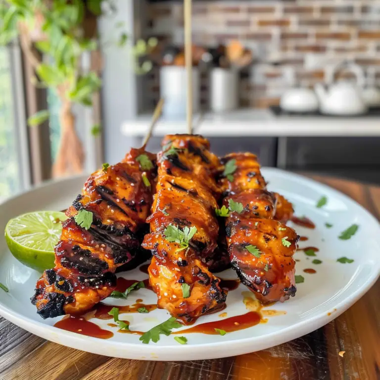 Bourbon BBQ Chicken on the Grill