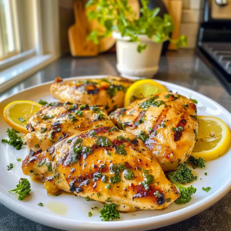 Delicious Memorial Day Grilled Lemon Herb Chicken Recipe