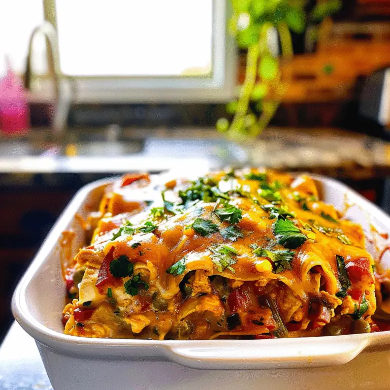 Chicken Enchilada Casserole Delicious Dish