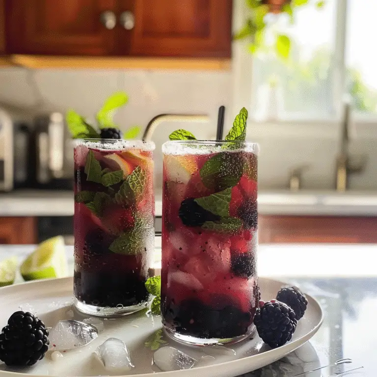 Memorial Day Blackberry Mojito Mocktails