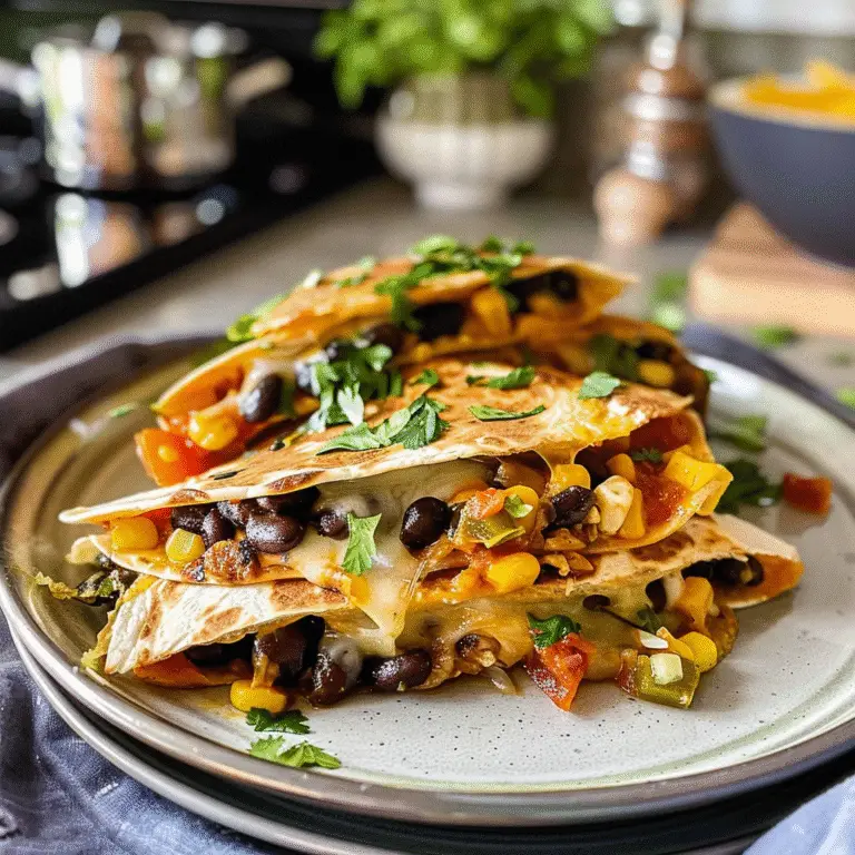 Black Bean Quesadillas