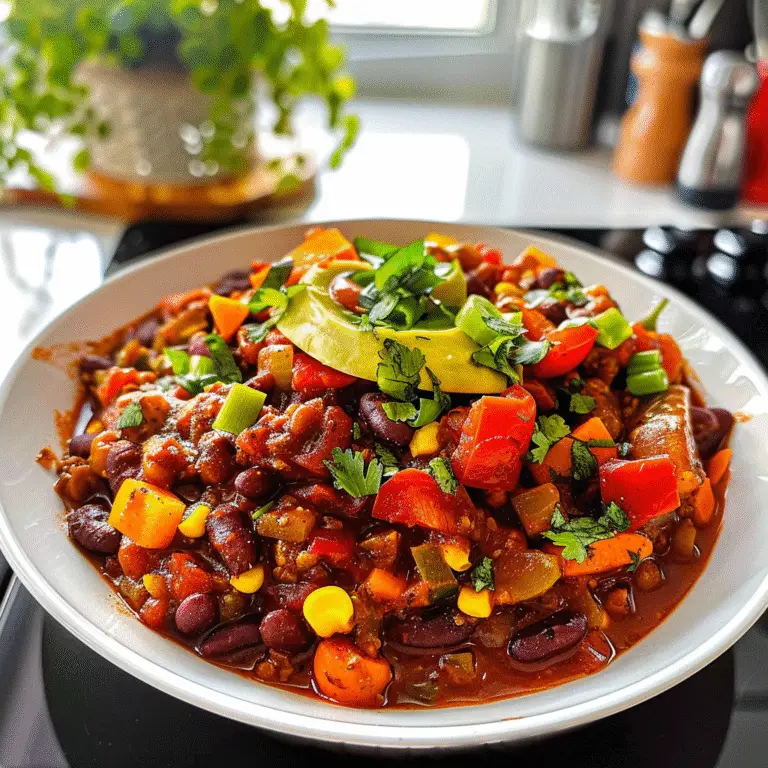 Vegetarian Chili Bowl