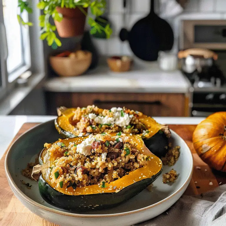 Quinoa Stuffed Acorn Squash