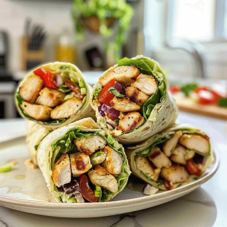 Grilled Chicken Caesar Wraps